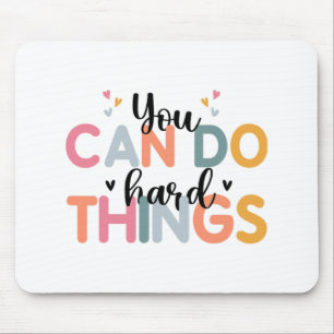 Can Do Hard Things Test Day Testing Teacher Mouse Mat