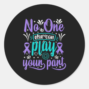 Can Ever Play Your Part Suicide Prevention Awarene Classic Round Sticker