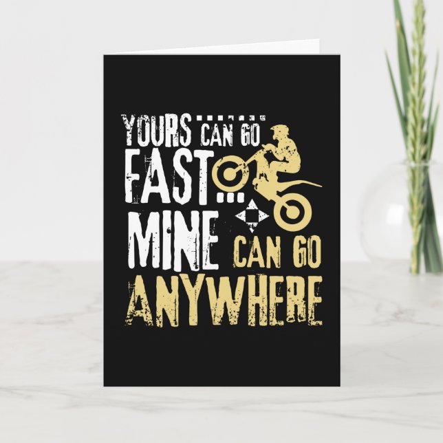 Can Go Anywhere Trial Bike Card (Front)