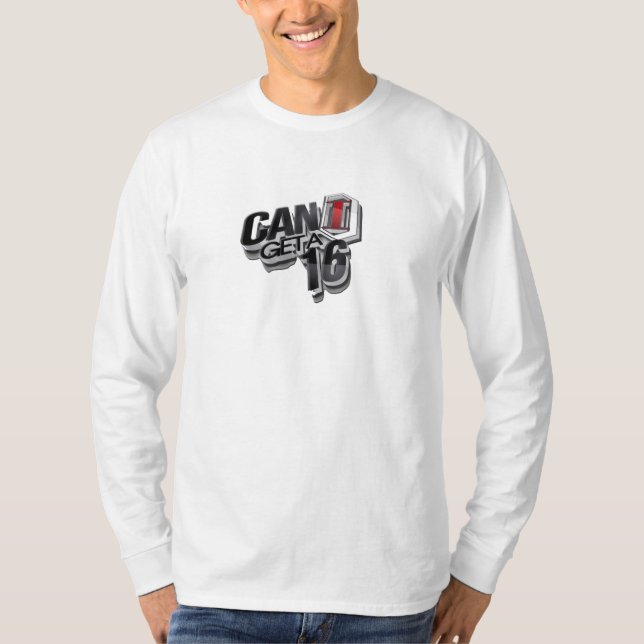 Can I get a 16 Long Sleeve tee (Front)