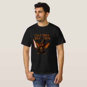 Can I Have Your Beer Funny Halloween Design T-Shirt