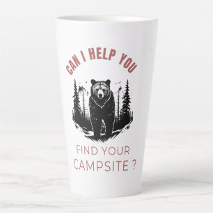 Can I Help You Find Your Campsite? – Funny Bear Mu Latte Mug