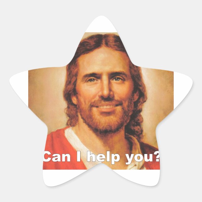 Can I Help You? Star Sticker (Front)