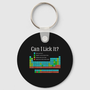 Can I Lick It Funny Back To School Periodic Table Key Ring