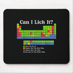 Can I Lick It Periodic Table Chart Science Teacher Mouse Mat