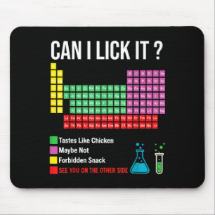 Can I Lick It Periodic Table Chart Science Teacher Mouse Mat