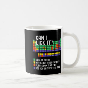 Can I Lick It Periodic Table Funny Science Teacher Coffee Mug