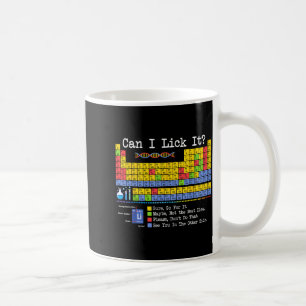 Can I Lick It Periodic Table Funny Science Teacher Coffee Mug