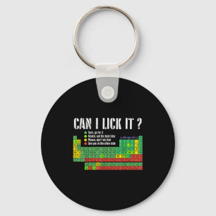 Can I Lick It Periodic Table Funny Science Teacher Key Ring