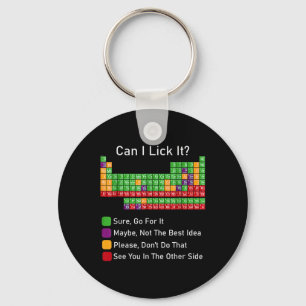 Can I Lick It Periodic Table  Key Ring