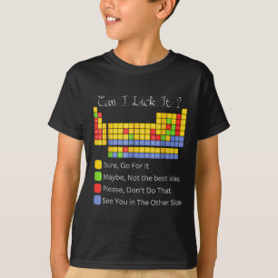 Can I Lick It Periodic Table Teacher Student Boys T-Shirt