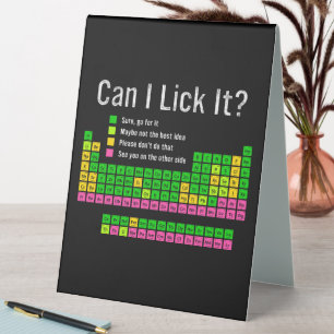 Can I Lick It Periodic Table Teacher Student Kids