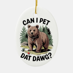 Can I Pet Dat Dawg? Ceramic Tree Decoration