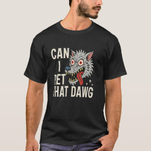 Can I Pet That Dawg Can I Pet That Dog Wolf Tattoo T-Shirt