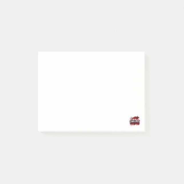 Can I Pet That Dog Funny Dog Lover Quote Cute pet  Post-it Notes (Front)