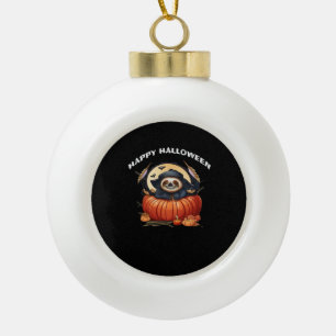 Can i pet that dog funny sloth for animal lover me ceramic ball christmas ornament