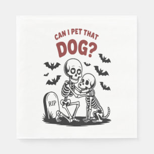 Can I Pet That Dog Halloween Napkin