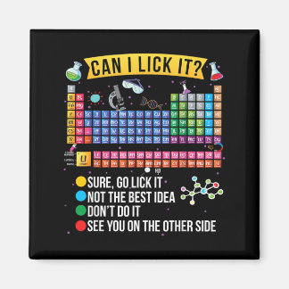 Can Lick Periodic Table Funny Science Chemistry Magnet
