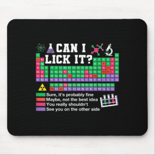 Can lick periodic table teacher science lab tech mouse mat