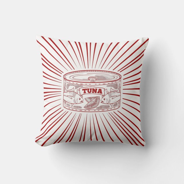 Can of tuna retro design cushion (Front)