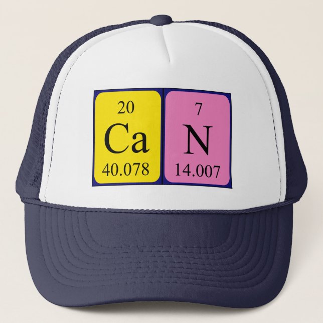 Can periodic table name hat (Front)