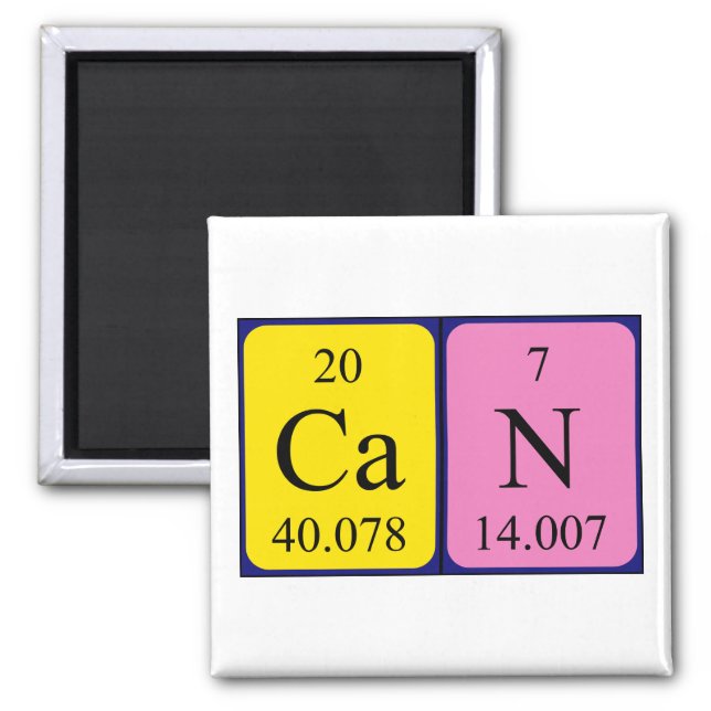 Can periodic table name magnet (Front)