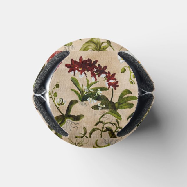 Can Sleeve - Orchid Print in Beige Can Cooler (Bottom)