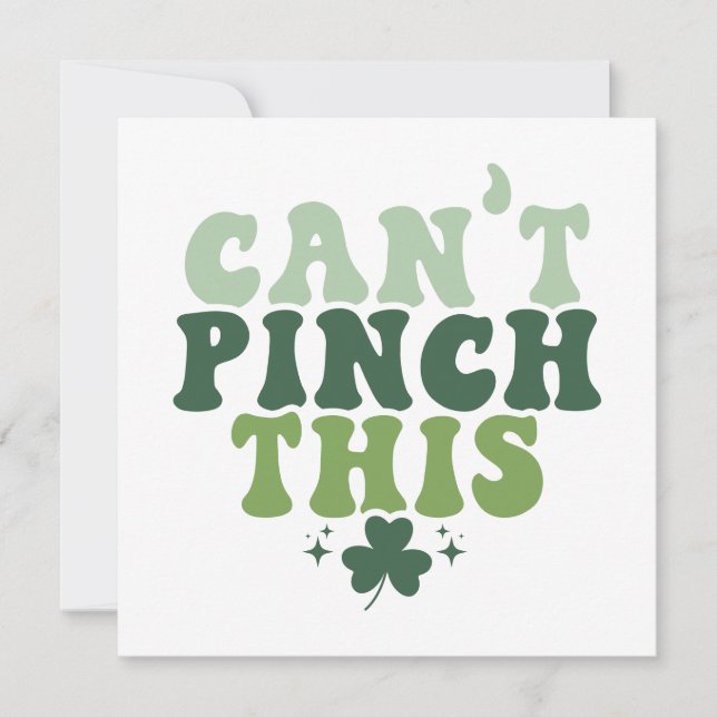 Can’t Pinch This Retro SVG/PNG – St. Patrick’s Day Holiday Card (Front)