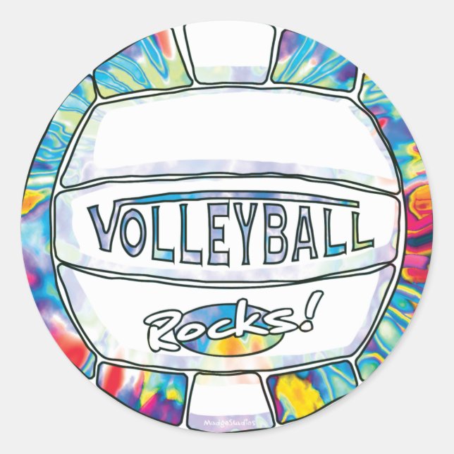 Can U Dig It Tie Dye Classic Round Sticker (Front)