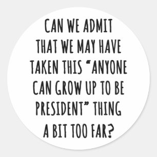 Can We Admit Classic Round Sticker
