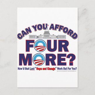 Can You Afford Four More Postcard