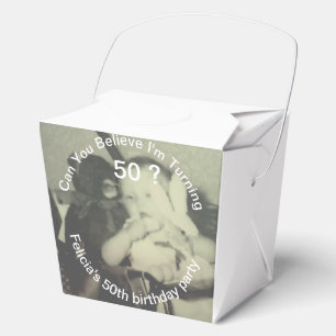 Can You Believe Turning 50 Child Photo Favour Box