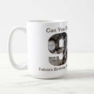 Can You Believe Turning 90? Child Photo Collage Coffee Mug
