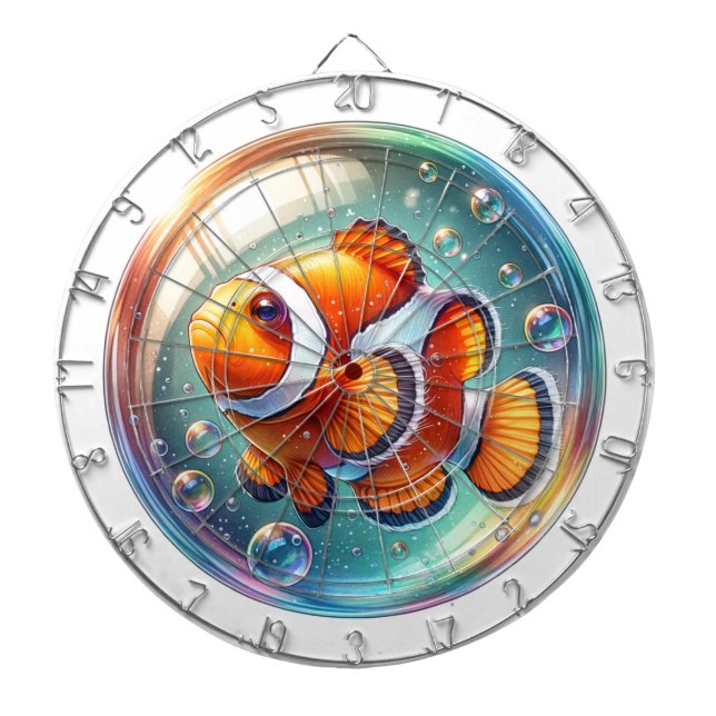 Can you catch the fish dartboard (Front)