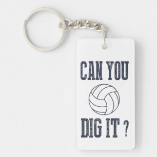 Can You Dig It Volleyball Key-chain Key Ring