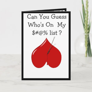 Can you guess who's on my ......list? holiday card