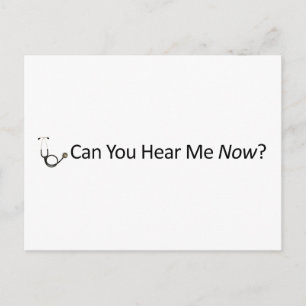 Can you hear me now postcard