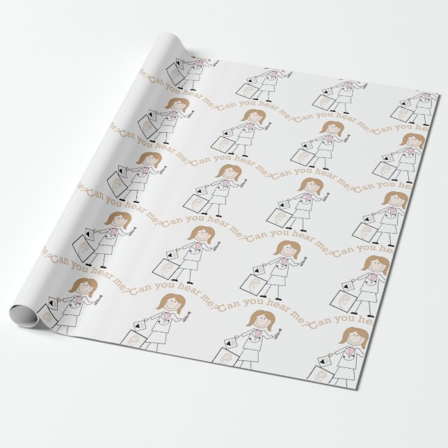 Can You Hear Me Wrapping Paper (Unrolled)