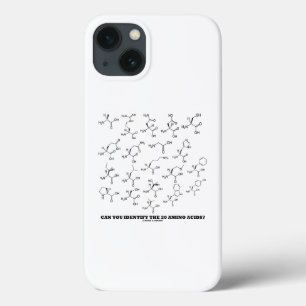 Can You Identify The 20 Amino Acids? Biochemistry iPhone 13 Case