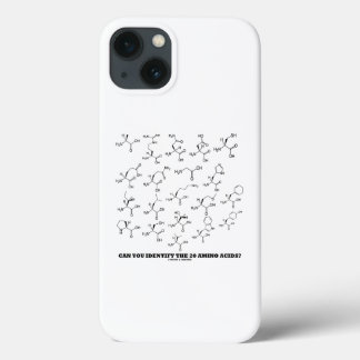 Can You Identify The 20 Amino Acids? Biochemistry iPhone 13 Case