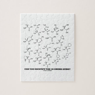 Can You Identify The 20 Amino Acids? (Chemistry) Jigsaw Puzzle