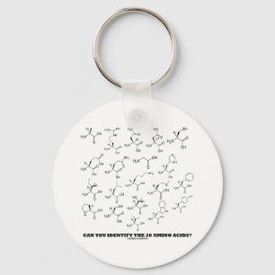 Can You Identify The 20 Amino Acids? (Chemistry) Key Ring