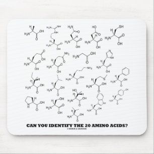 Can You Identify The 20 Amino Acids? (Chemistry) Mouse Mat