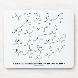 Can You Identify The 20 Amino Acids? (Chemistry) Mouse Mat