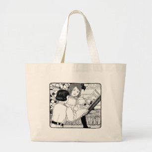 Can You Read the Book? Large Tote Bag