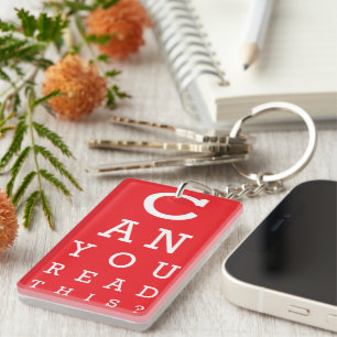 Can you read this? key ring