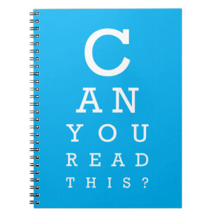 Can you read this? notebook