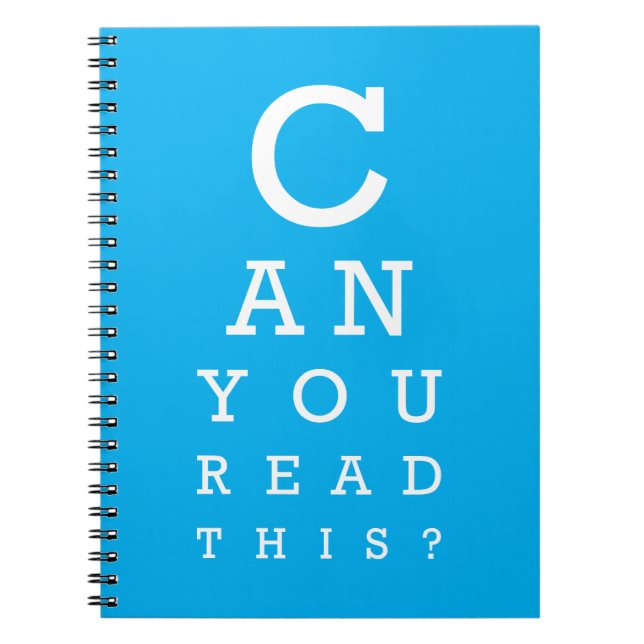 Can you read this? notebook (Front)