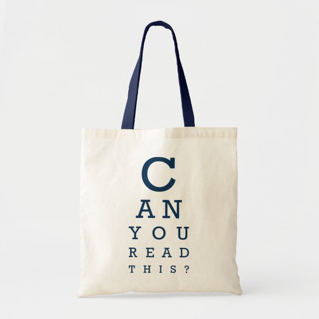 Can you read this? tote bag (Front)