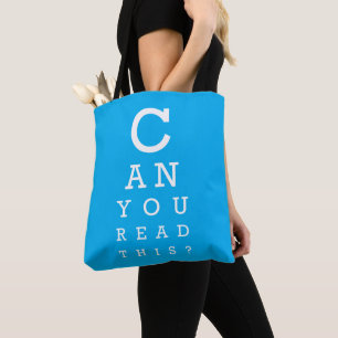 Can you read this? tote bag